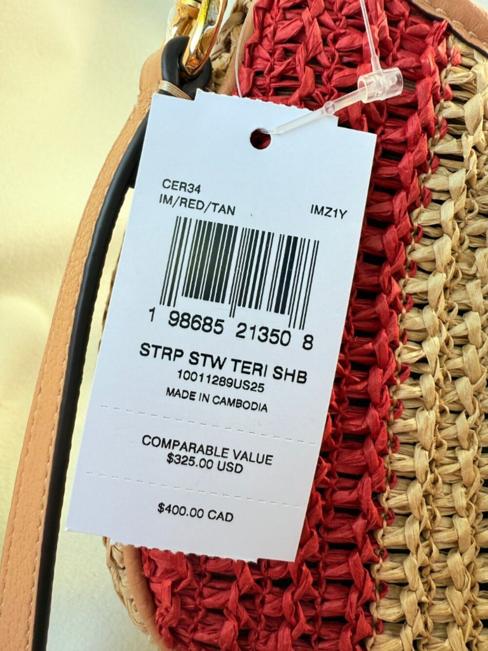 coach Teri Shoulder Bag With Stripes And Charm cer34 - Picture 11 of 14